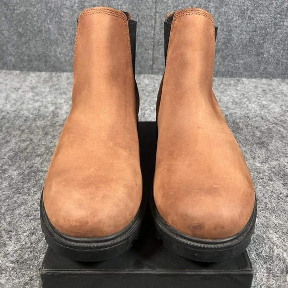 Sorel Waterproof Chelsea Boots Womens 9 Brown Leather Pull On NL3092-282 - Picture 4 of 16